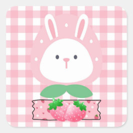 Aardbei Rabbit Sticker