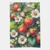 Aardbei Red Berry Fruit Keuken Handdoeken (Verticaal)