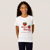 Aardbei Red Berry Sweet Verjaardag T-shirt (Voorkant volledig)