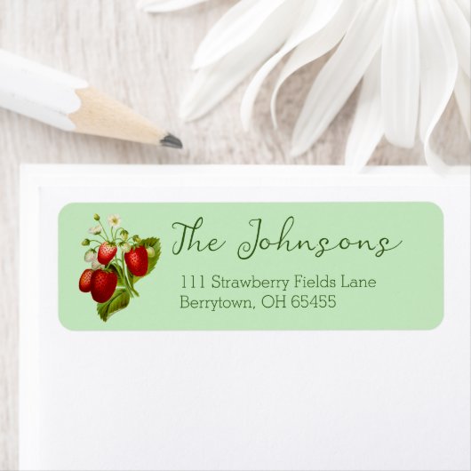 Aardbei retour adres labels groen (Insitu)