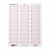 Aardbei Retouradres Etiket (Full Sheet)