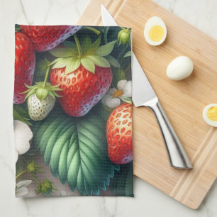 Aardbei Rode Bes Fruit Keukendoeken Theedoek