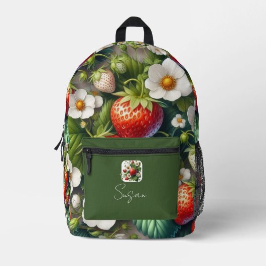 Aardbei Rode Bes Fruit Rugzak  (Voorkant)