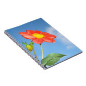 Aardbei rode bloesem bloem notitieboek (Rechterzijde)