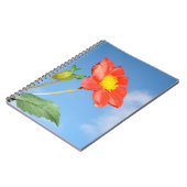 Aardbei rode bloesem bloem notitieboek (Linkerzijde)