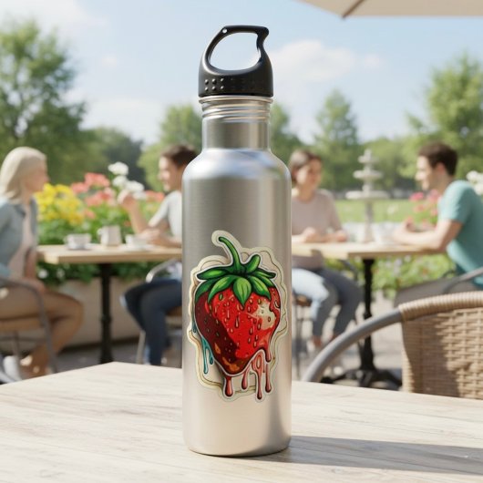 Aardbei roestvrij staal waterfles