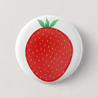 Aardbei Ronde Button 5,7 Cm