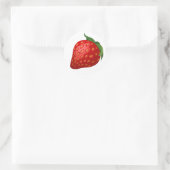 Aardbei Ronde Sticker (Tas)