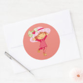 Aardbei Ronde Sticker (Envelop)