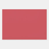 Aardbei rood effen kleur inpakpapier vel (Voorkant 2)