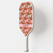 Aardbei rood roze gepersonaliseerde pickleball ped paddle (Links)