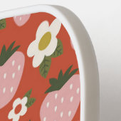 Aardbei rood roze gepersonaliseerde pickleball ped pickleball paddle (Links Detail)