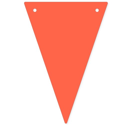 Aardbei rood tot zacht blauw verloop vlaggetjes (Eerste vlag)