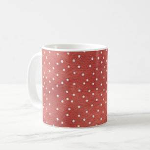 Aardbei Rood Witte Stippen Koffiemok