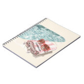 Aardbei Rood Zwembad Handdoek Notitieboek (Linkerzijde)