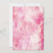 Aardbei Roze 1e Verjaardag BabyGirl Kaart (Achterkant)