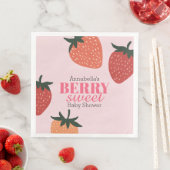 Aardbei roze bessen zoet Baby shower Servet (Insitu)