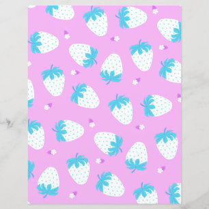 Aardbei roze blauw