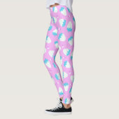 Aardbei roze blauw leggings (Links)