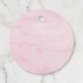 Aardbei Roze Bloemen Berry Zoete Verjaardag Bedankjes Labels (Achterkant)