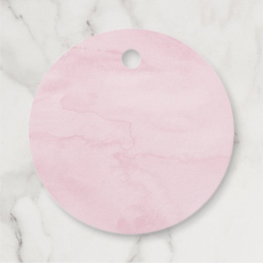 Aardbei Roze Bloemen Berry Zoete Verjaardag Bedankjes Labels (Achterkant)