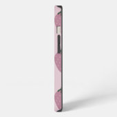 aardbei, roze, fruit iPhone hoesje (Linkerkant)