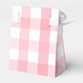 Aardbei Roze Gingham Bedankdoosjes (Achterkant)