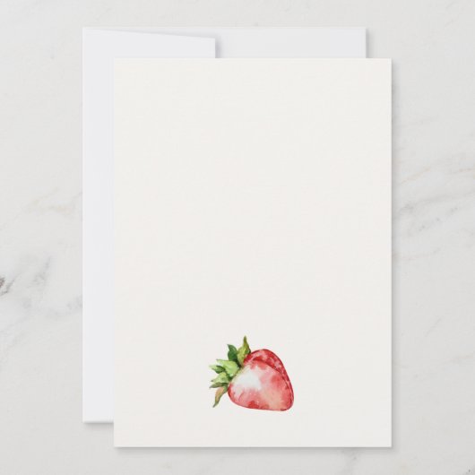 Aardbei Roze Margarita Cocktail Pool Party Kaart (Achterkant)