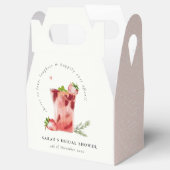 Aardbei Roze Margarita Cocktail Vrijgezellenfeest Bedankdoosjes (Geopend)