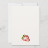 Aardbei roze Margarita elk jaar Jubileum Kaart (Achterkant)