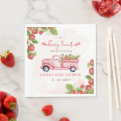 Aardbei Roze Rode bessen Zoet Baby shower Servet (Insitu)