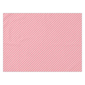Aardbei roze snoep diagonaal strepenpatroon tafelkleed (Voorkant (Horizontaal))