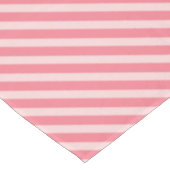 Aardbei roze snoep diagonaal strepenpatroon tafelkleed (Gekanteld)