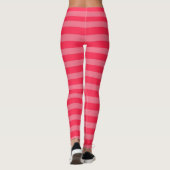 Aardbei roze Valentijn Halloween kostuum streep Leggings (Achterkant)