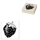 Aardbei Rubberstempel (Gestempeld)