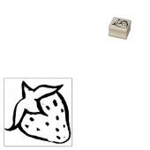 Aardbei Rubberstempel (Gestempeld)