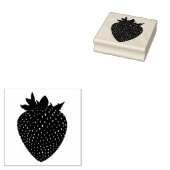 aardbei rubberstempel (Gestempeld)