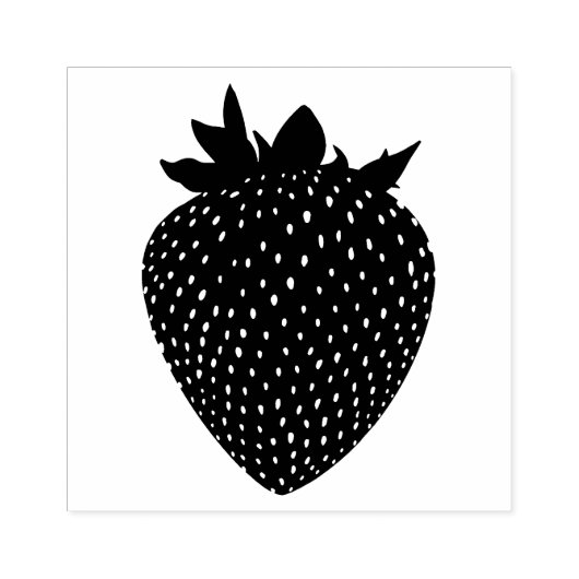 aardbei rubberstempel (Afrduk)