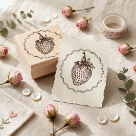 Aardbei Rubberstempel