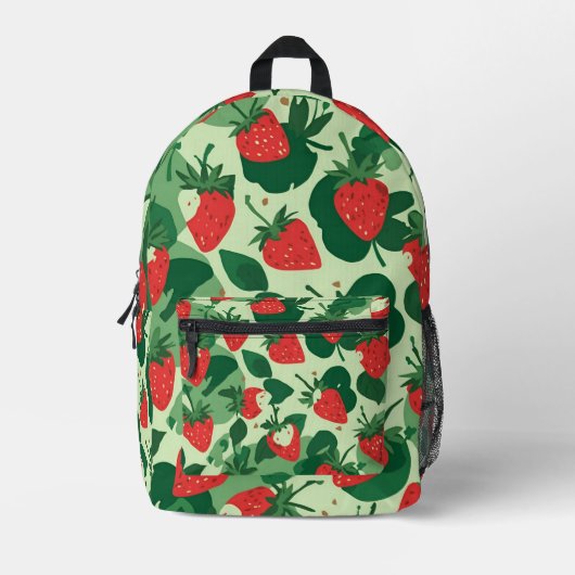 Aardbei Rugzak – Mooie Fruitige Ontwerp (Voorkant)