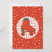 Aardbei Schaatsen | Retro Rolschaatsen Verjaardag Kaart (Achterkant)