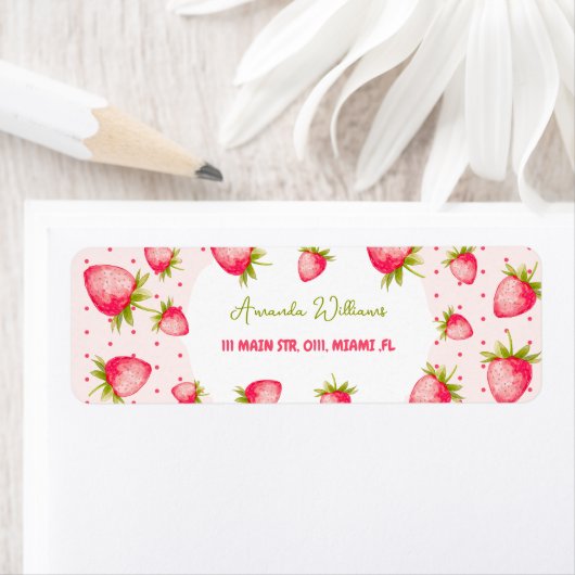 Aardbei Schattige Zomerroze Groen Etiket (Insitu)