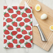 Aardbei | Schattigee keuken met fruitthema Theedoek (Quarter Fold)