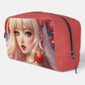 Aardbei schattigheid Print Cut Naaizak Toilettasje (Rechterhoek)
