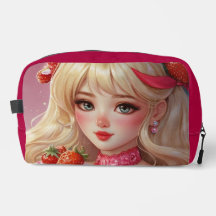 Aardbei schattigheid Print Cut Naaizak