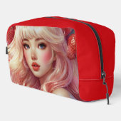 Aardbei schattigheid Print Cut Naaizak Toilettasje (Rechterhoek)