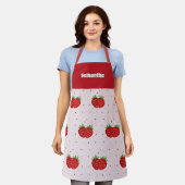 Aardbei Schort (Gedragen)