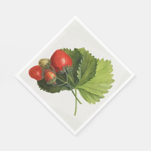  aardbei servet (Hoek)