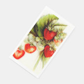  aardbei servet (Hoek)