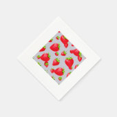 aardbei servet (Hoek)